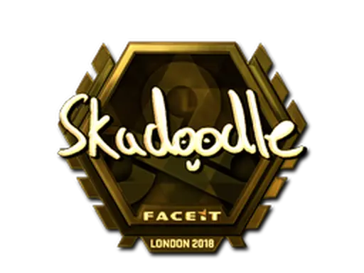 Sticker | Skadoodle (Gold) | London 2018
