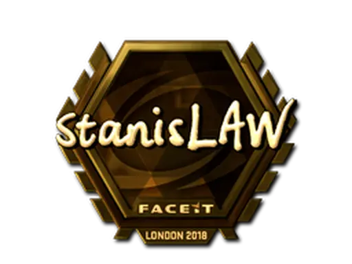 Sticker | stanislaw (Gold) | London 2018