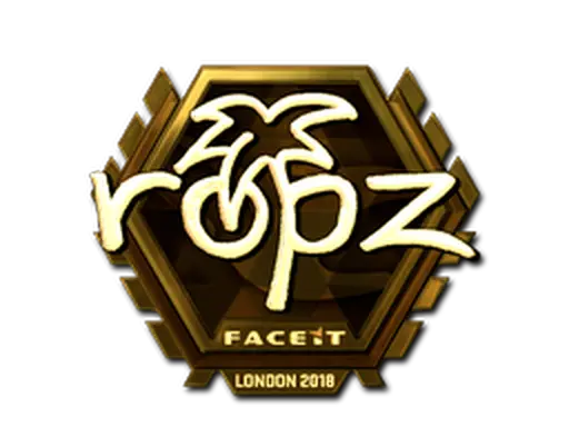 Sticker | ropz (Gold) | London 2018