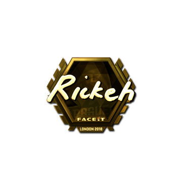 Sticker | Rickeh (Gold) | London 2018