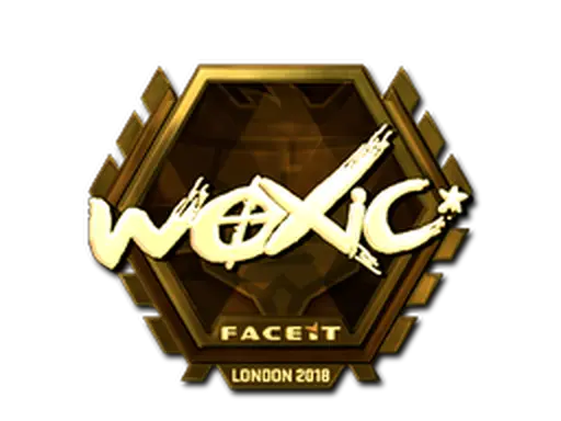 Sticker | woxic (Gold) | London 2018