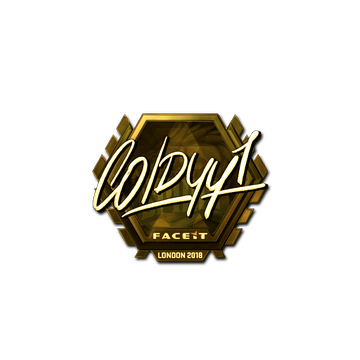 Sticker | COLDYY1 (Gold) | London 2018