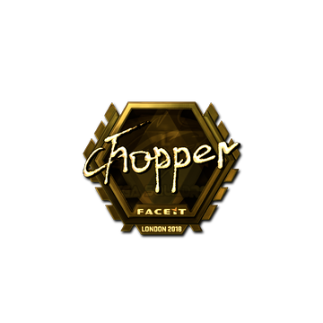 Sticker | chopper (Gold) | London 2018