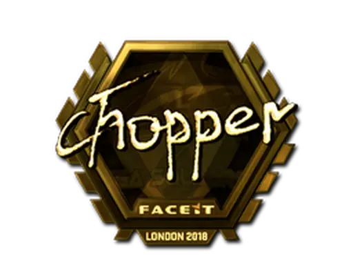 Sticker | chopper (Gold) | London 2018