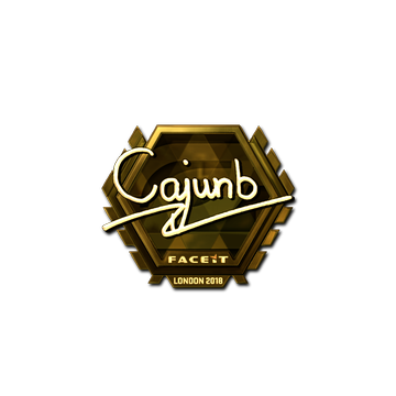 Sticker | cajunb (Gold) | London 2018