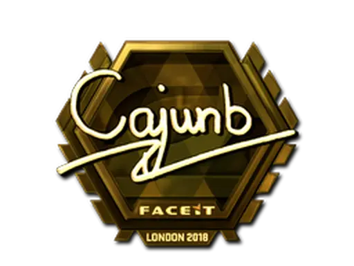 Sticker | cajunb (Gold) | London 2018
