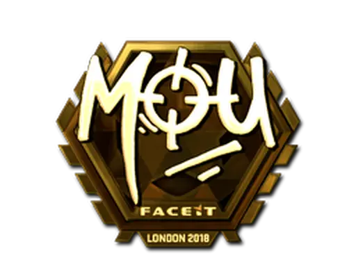 Sticker | mou (Gold) | London 2018