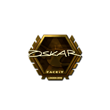 Sticker | oskar (Gold) | London 2018