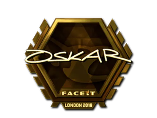 Sticker | oskar (Gold) | London 2018