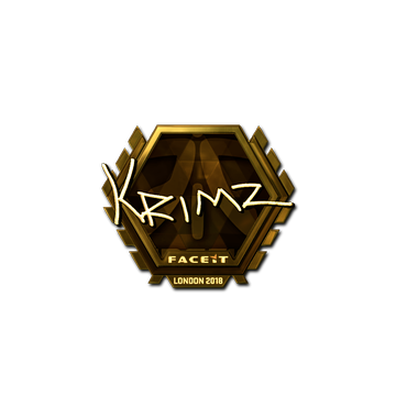 Sticker | KRIMZ (Gold) | London 2018
