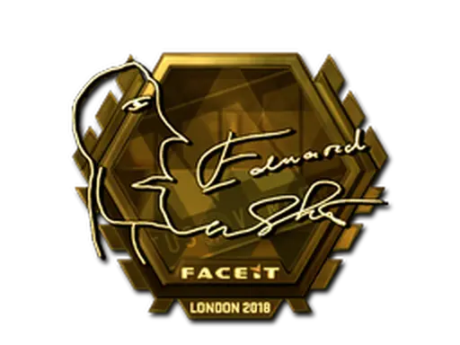 Sticker | Edward (Gold) | London 2018