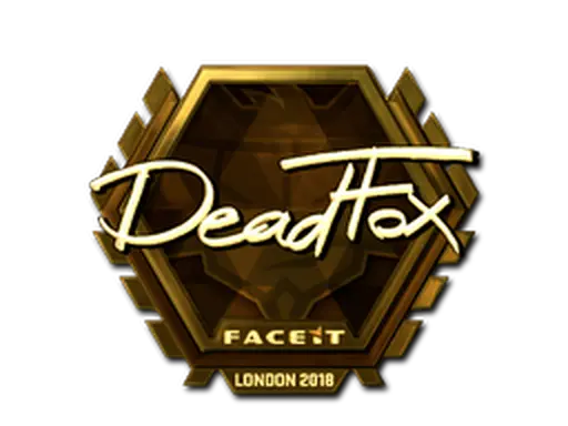 Sticker | DeadFox (Gold) | London 2018