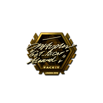 Sticker | GeT_RiGhT (Gold) | London 2018