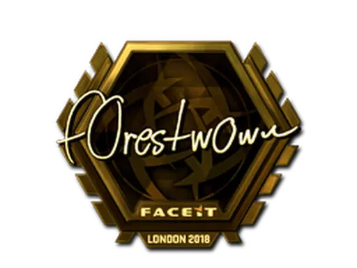 Sticker | f0rest (Gold) | London 2018