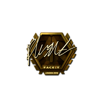 Sticker | flusha (Gold) | London 2018