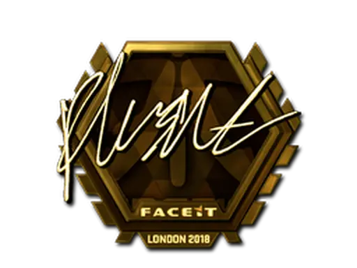 Sticker | flusha (Gold) | London 2018