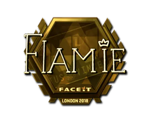 Sticker | flamie (Gold) | London 2018