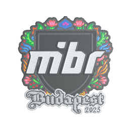 Sticker | MIBR (Embroidered) | Budapest 2025 image