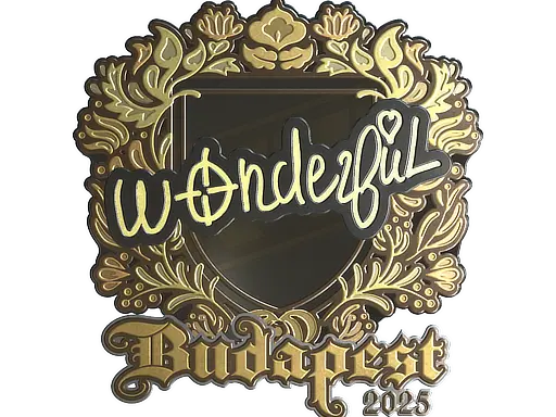 Sticker | w0nderful (Gold) | Budapest 2025