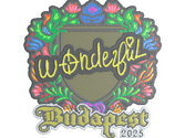 Sticker | w0nderful (Embroidered) | Budapest 2025 image