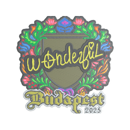 Sticker | w0nderful (Embroidered) | Budapest 2025 image