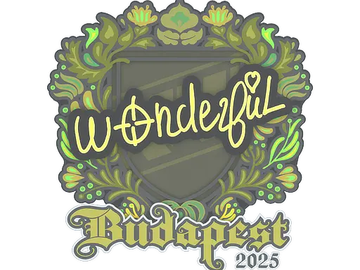 Sticker | w0nderful | Budapest 2025