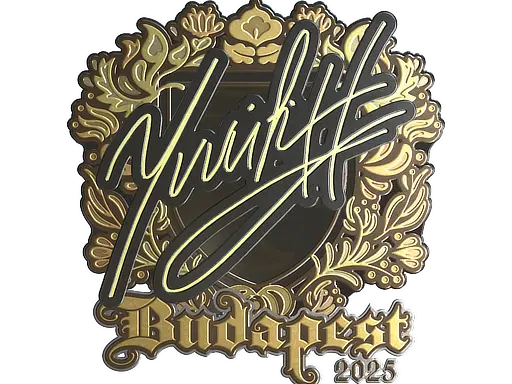 Sticker | yuurih (Gold) | Budapest 2025
