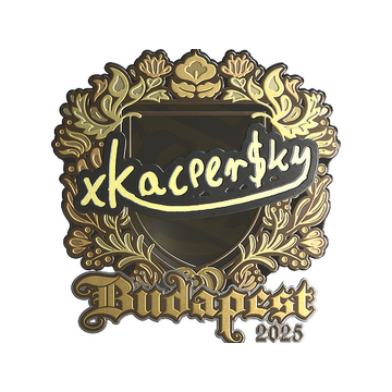 Sticker | xKacpersky (Gold) | Budapest 2025