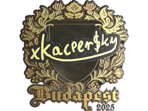 Sticker | xKacpersky (Gold) | Budapest 2025