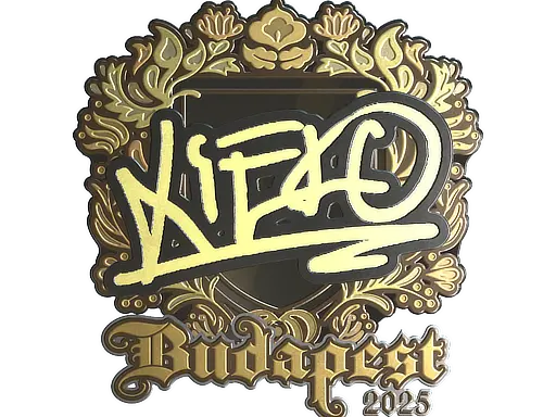 Sticker | xiELO (Gold) | Budapest 2025