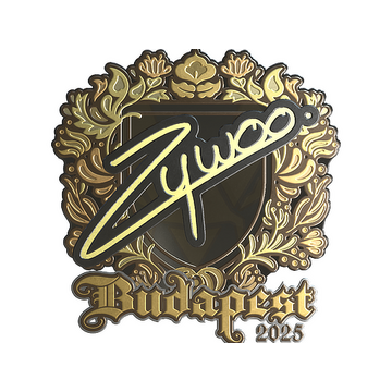 Sticker | ZywOo (Gold) | Budapest 2025