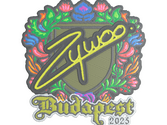Sticker | ZywOo (Embroidered) | Budapest 2025 image