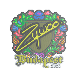 Sticker | ZywOo (Embroidered) | Budapest 2025 image