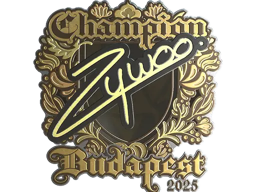 Sticker | ZywOo (Gold, Champion) | Budapest 2025