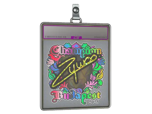 Sticker Slab | ZywOo (Holo, Champion) | Budapest 2025