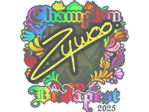 Sticker | ZywOo (Holo, Champion) | Budapest 2025