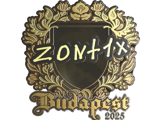 Sticker | zont1x (Gold) | Budapest 2025