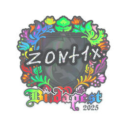 Sticker | zont1x (Holo) | Budapest 2025 image