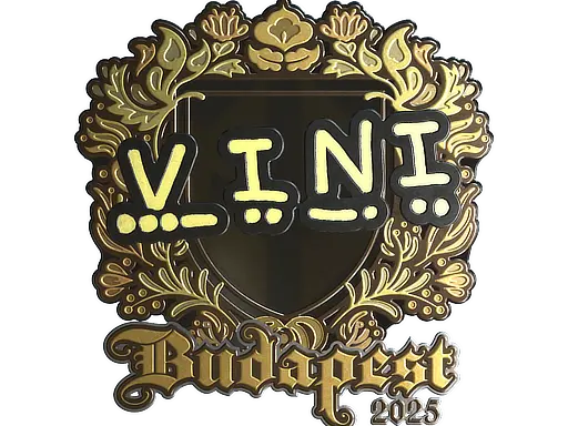 Sticker | VINI (Gold) | Budapest 2025