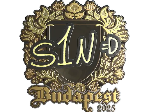 Sticker | s1n (Gold) | Budapest 2025
