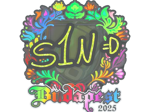 Sticker | s1n (Holo) | Budapest 2025
