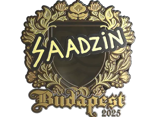 Sticker | saadzin (Gold) | Budapest 2025