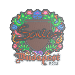 Sticker | Sonic (Embroidered) | Budapest 2025 image