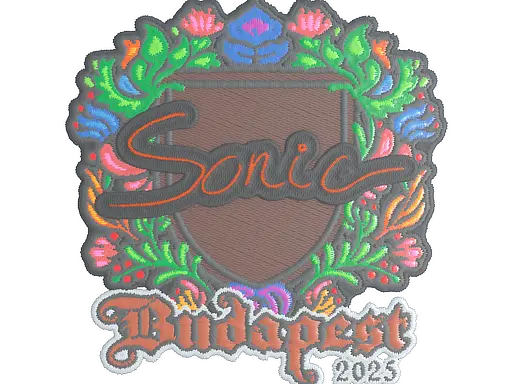 Sticker | Sonic (Embroidered) | Budapest 2025