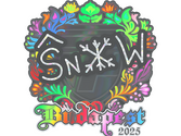 Sticker | snow (Holo) | Budapest 2025 image
