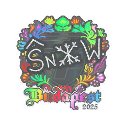 Sticker | snow (Holo) | Budapest 2025 image