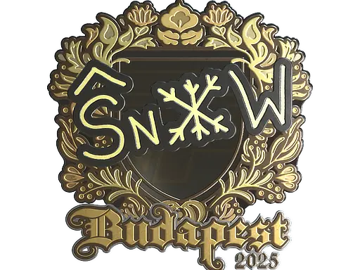 Sticker | snow (Gold) | Budapest 2025