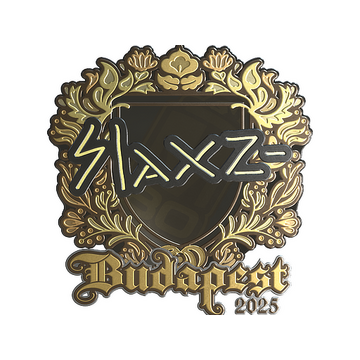 Sticker | slaxz- (Gold) | Budapest 2025