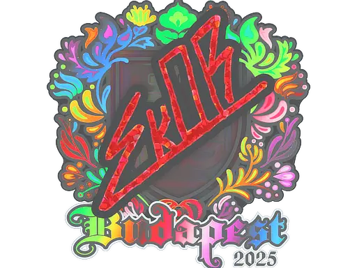 Sticker | sk0R (Holo) | Budapest 2025