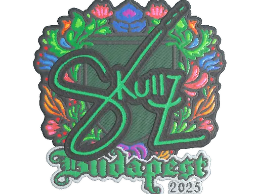 Sticker | skullz (Embroidered) | Budapest 2025
